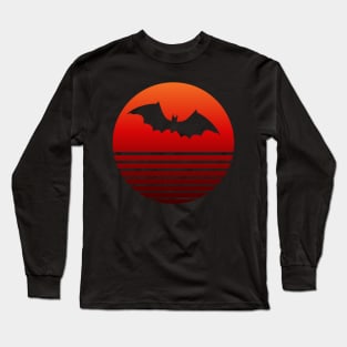 Blood Orange Bat Silhouette Long Sleeve T-Shirt